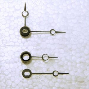 30mm black Lunar euroshaft clock hands (HQ 031 LU1)