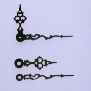 61mm black Serpentine Euroshaft clock hands (HQ 061 SE1)