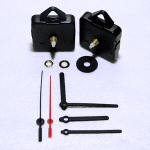 Short shaft ticking movement with 65mm baton hands