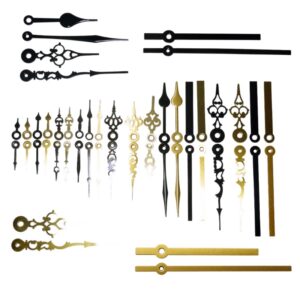 Roundshaft/pressfit/NEF Clock hands (Hr pipe: 5.0mm/Min pipe 3.1mm)