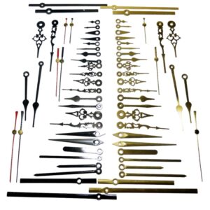 Roundshaft/pressfit/NEF clock hands (Hr pipe 5.5mm/ Min pipe 3.6mm)